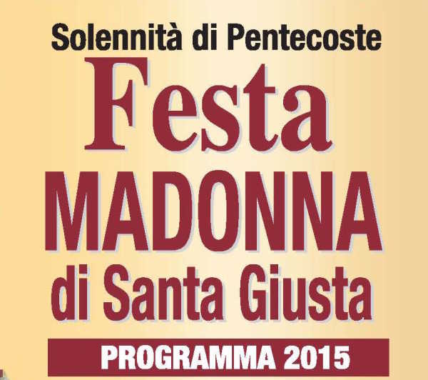 Festa Madonna di S. Giusta – Solennità di Pentecoste