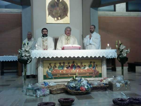 Don Elio presiede la Celebrazione per la Festa della Madonna di Lourdes