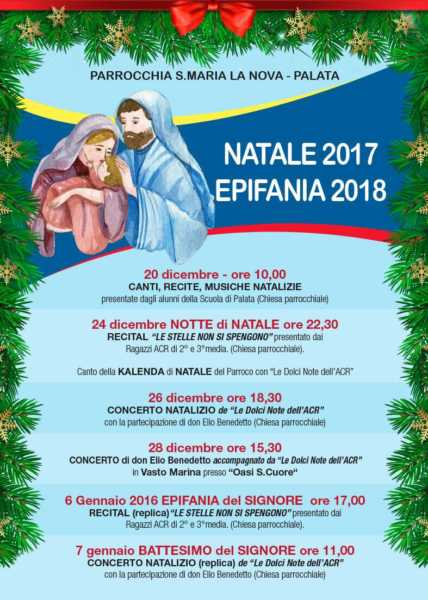 Eventi di Natale 2017 – Epifania 2018