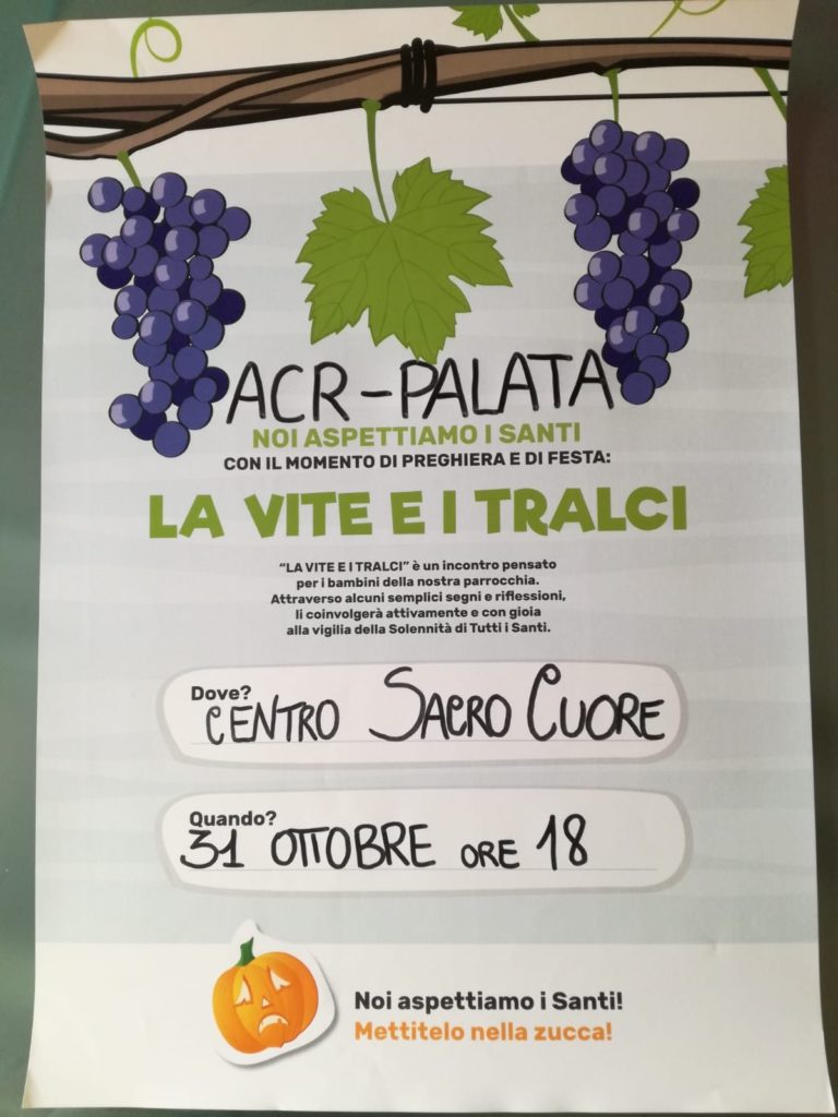Noi aspettiamo i Santi – 31 ottobre 2018